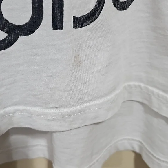 Moschino White and Black Graphic Tee - Picture 3 of 10